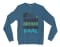 Inniki Setha Nalaiku Paal Men/Unisex Long Sleeve T-Shirt in Indigo Blue Color